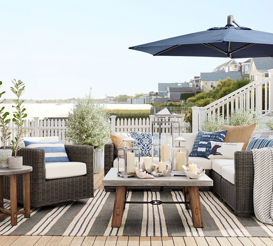 Malta Glass & Metal Indoor/Outdoor Lantern Pottery Barn Australia